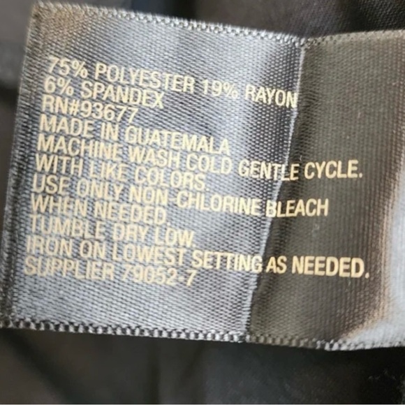 Worthington Women’s Curvy Fit Black Trousers - Picture 7 of 9